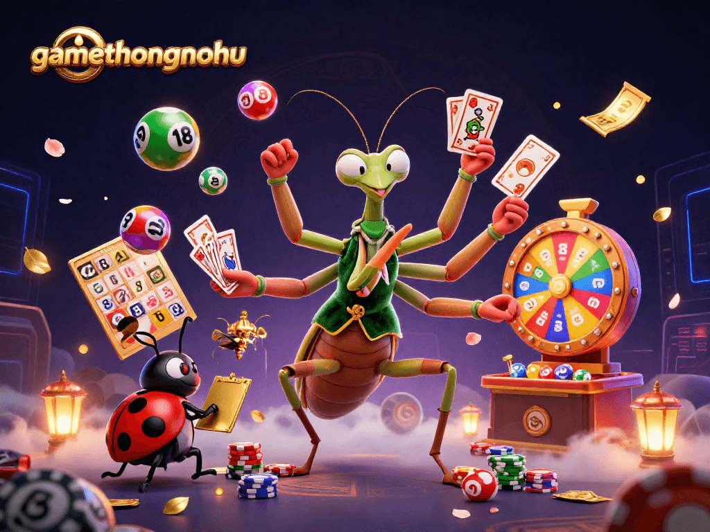 Experience exciting gaming moments with gamethuongnohu as a bustling casino scene unfolds.