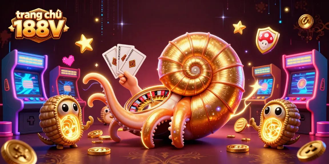 Experience thrilling gameplay at trang chủ 188V with vibrant 3D illustrations of casino elements.