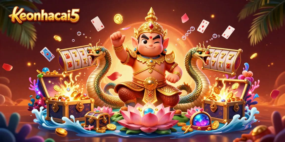 Experience thrilling gameplay with keonhacai5 featuring a vibrant casino scene with rich details.