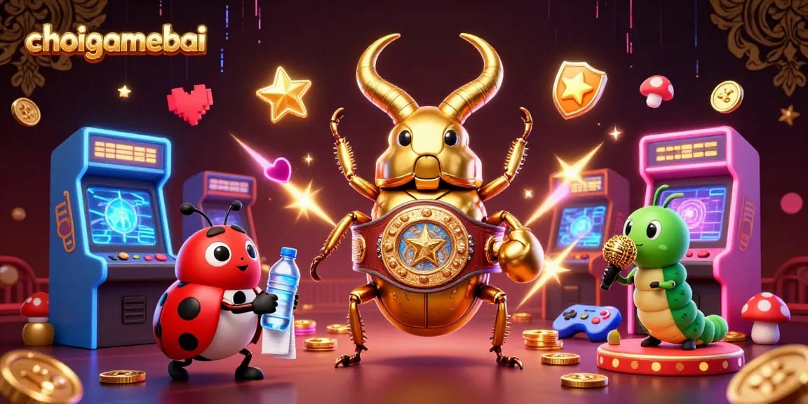 Join the action at choigamebai with this vibrant scene showcasing an epic gaming showdown.