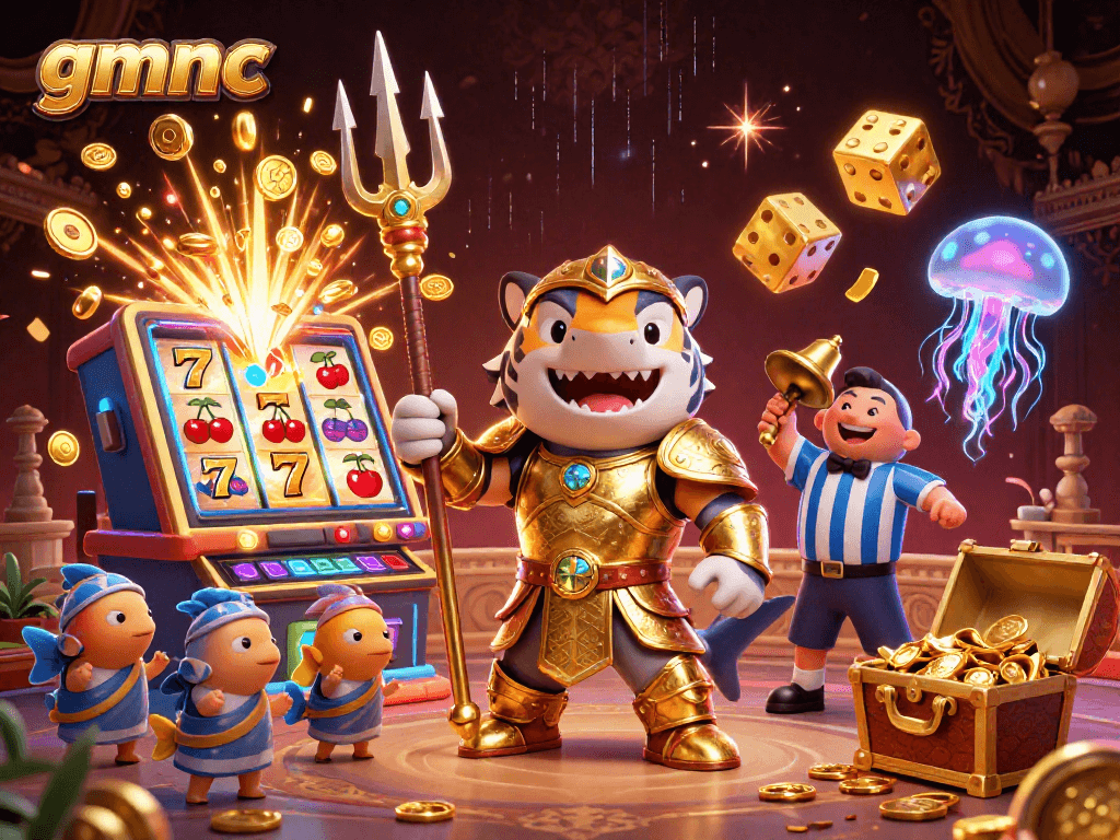 Experience thrilling gaming action at gmnc with a vibrant underwater casino scene.