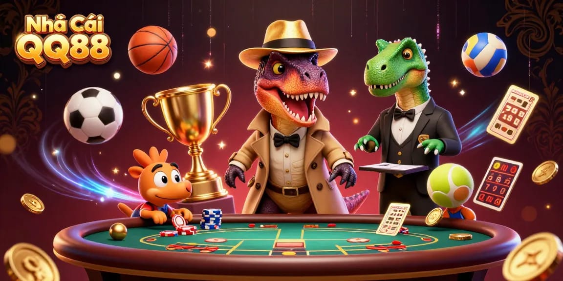 Engage in thrilling gameplay at Nhà Cái QQ88 with vibrant characters and dynamic betting elements in 3D.