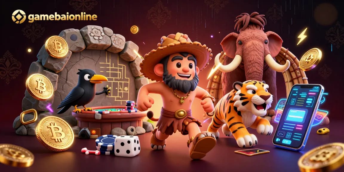Join the excitement at gamebaiionline with prehistoric casino adventures featuring ace characters.