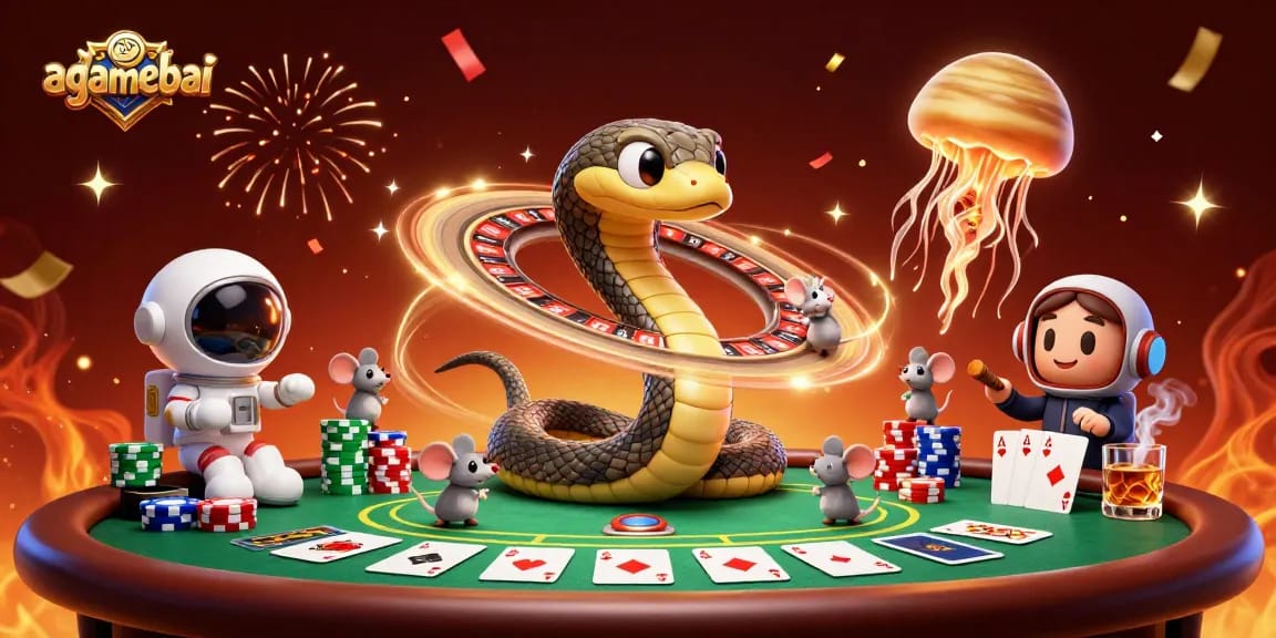 Engage with agamebai as tiny astronaut mice place bets on a vibrant cosmic roulette wheel.