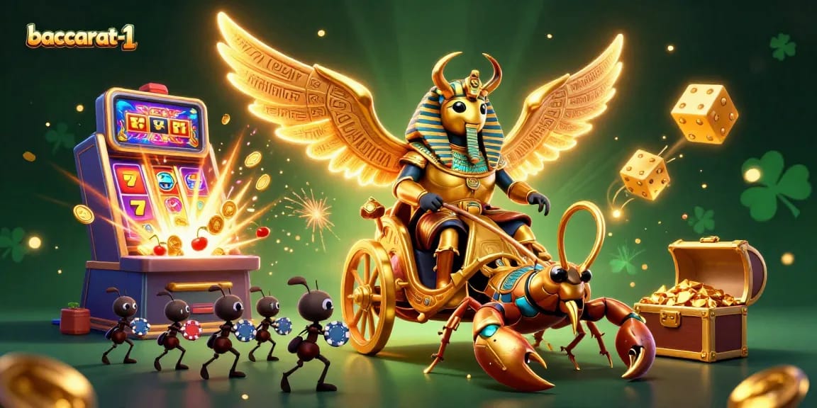 Experience thrilling action at baccarat-1 with our dynamic casino scene featuring unique characters and rich game elements.