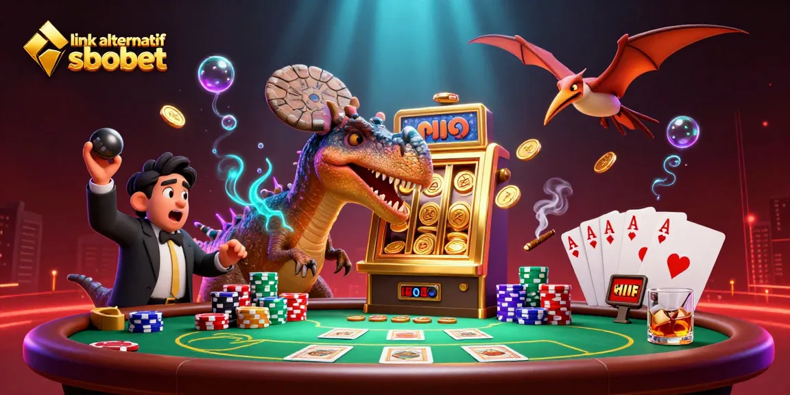 Experience thrilling gameplay with link alternatif sbobet as dynamic characters celebrate jackpot wins and casino excitement.
