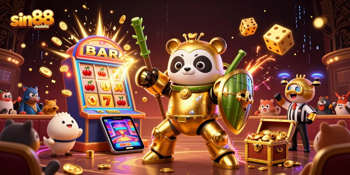 Spin the reels at sin88-mobile while experiencing a vibrant casino atmosphere bursting with exciting gaming elements.