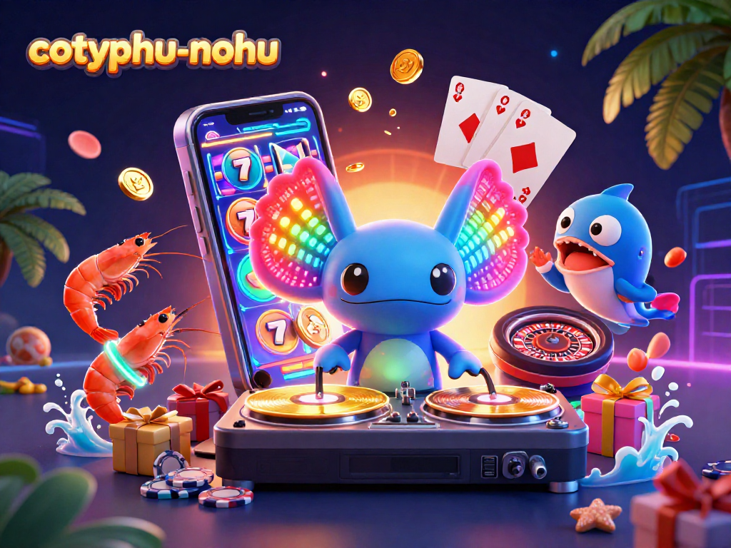 Spin and win in cotyphu-nohu with a vibrant 3D scene featuring engaging gameplay elements.