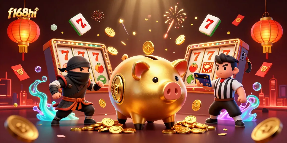 Experience thrilling action with f168hi's casino games featuring vivid characters in a vibrant scene.