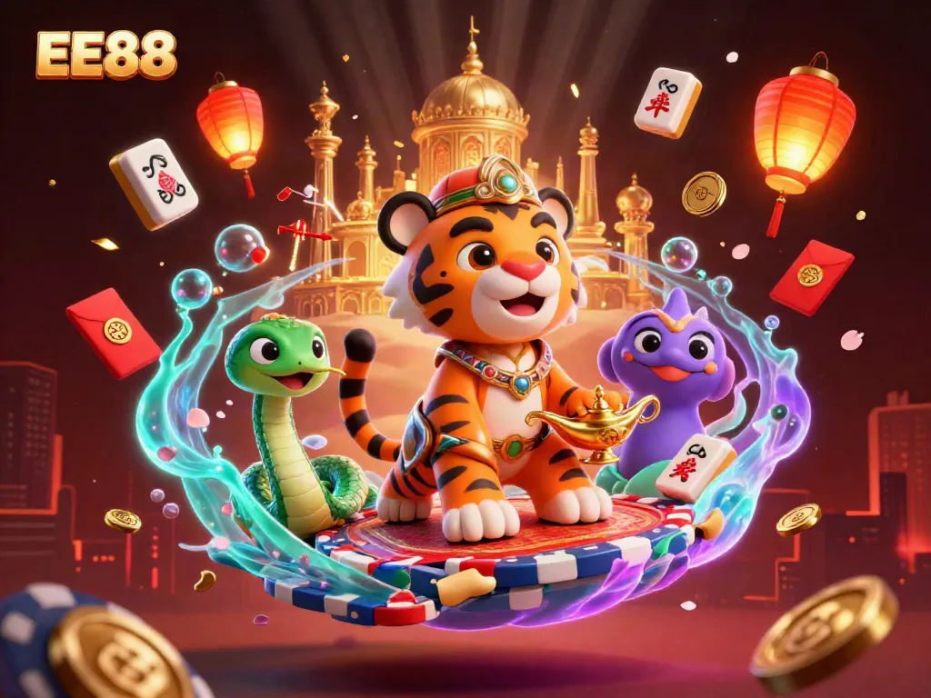 Spin and win with EE88's vibrant casino magic created in a dazzling 3D world.