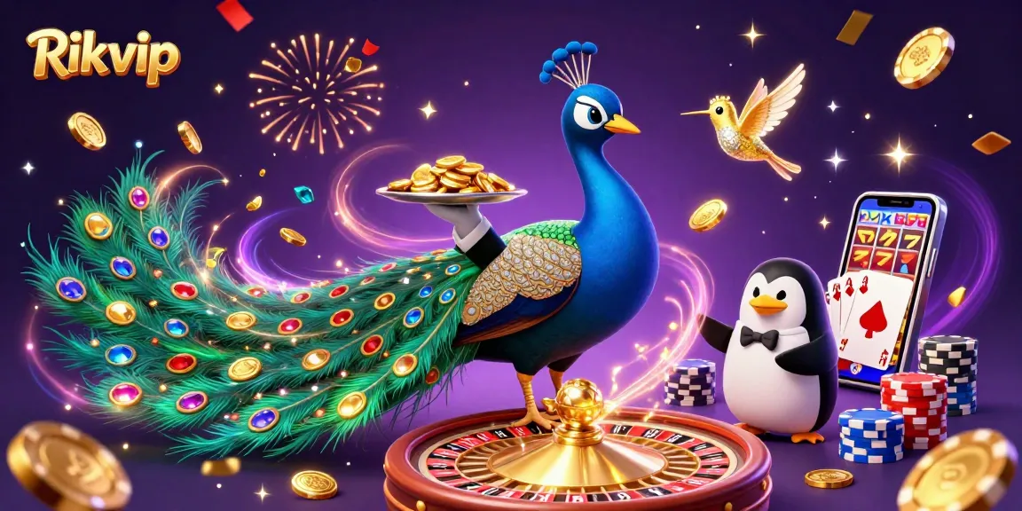 Rikvip offers exhilarating casino moments with vibrant 3D characters and dynamic gaming elements, capturing excitement and joy.