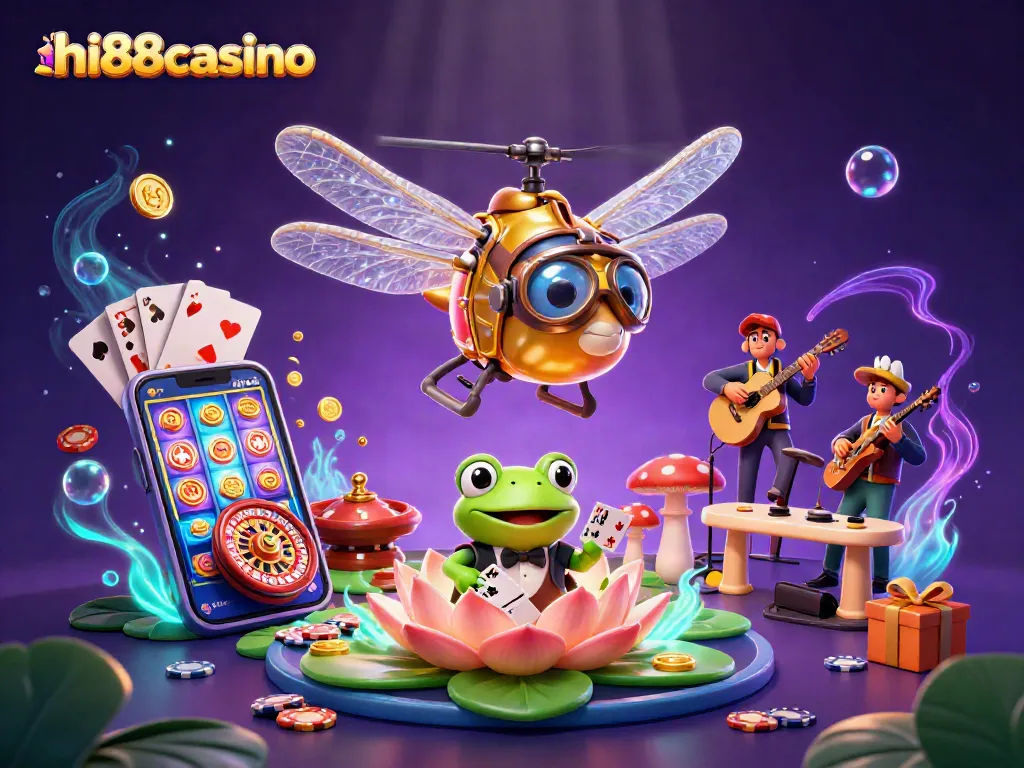 Engage with dynamic gambling at hi88casino featuring vibrant characters and thrilling elements.
