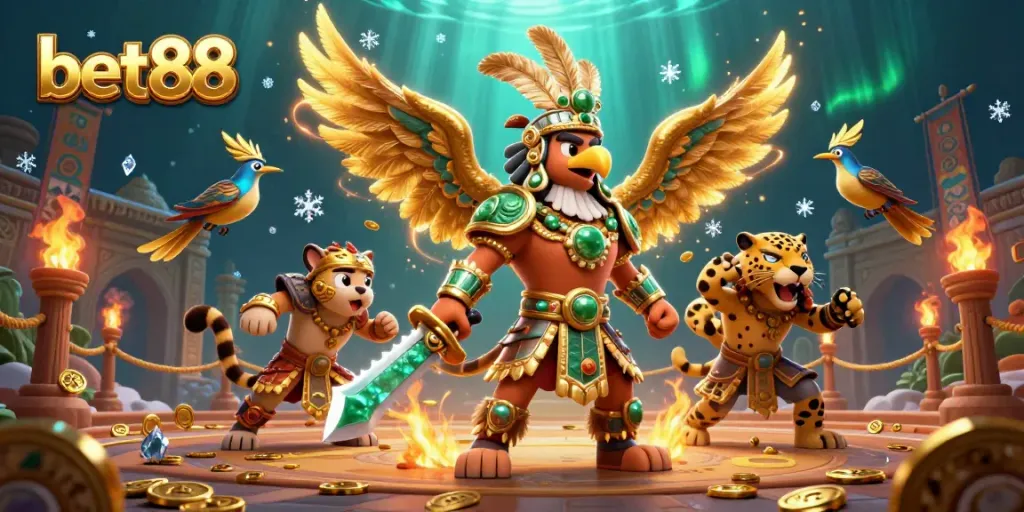 Experience thrilling wins with bet88's exciting casino adventure featuring dynamic characters and gaming elements.