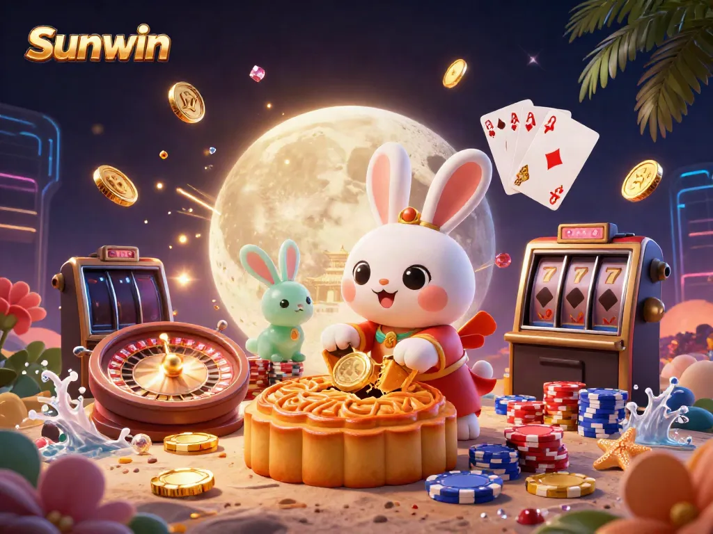 Play engaging games at Sunwin with vibrant characters and exciting casino elements.