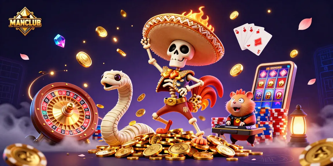 Experience thrilling success with MANCLUB's exhilarating casino adventure bursting with gold and excitement.