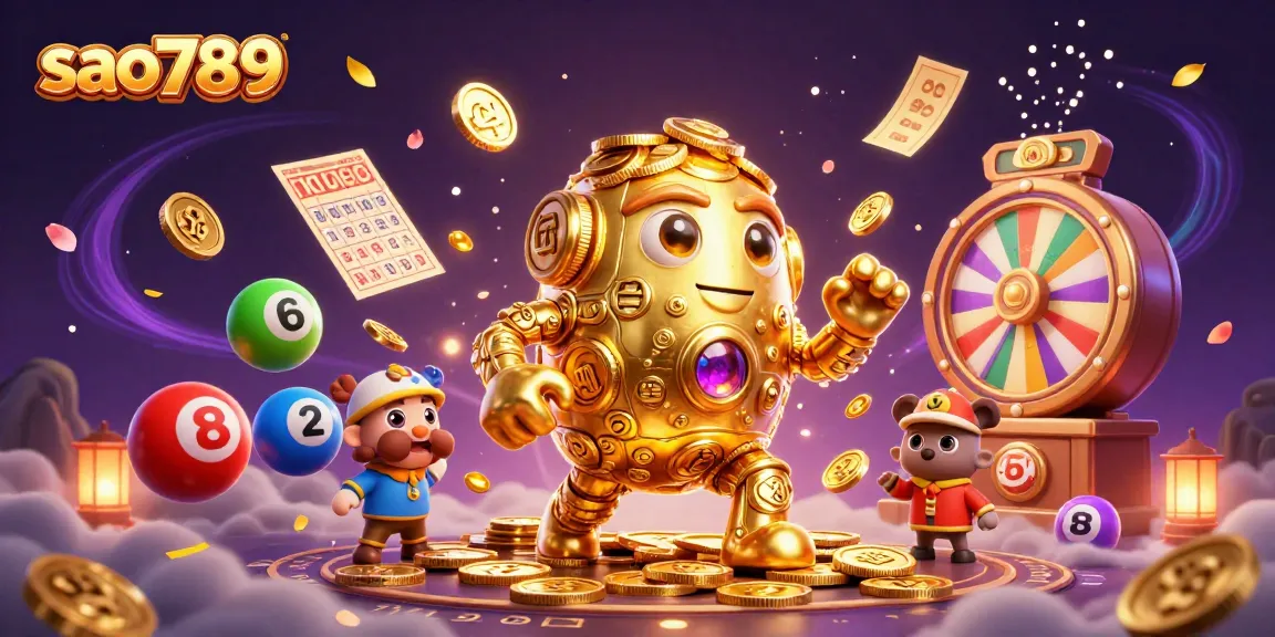 Experience thrilling wins at sao789 with a vibrant 3D casino scene featuring dazzling game elements.