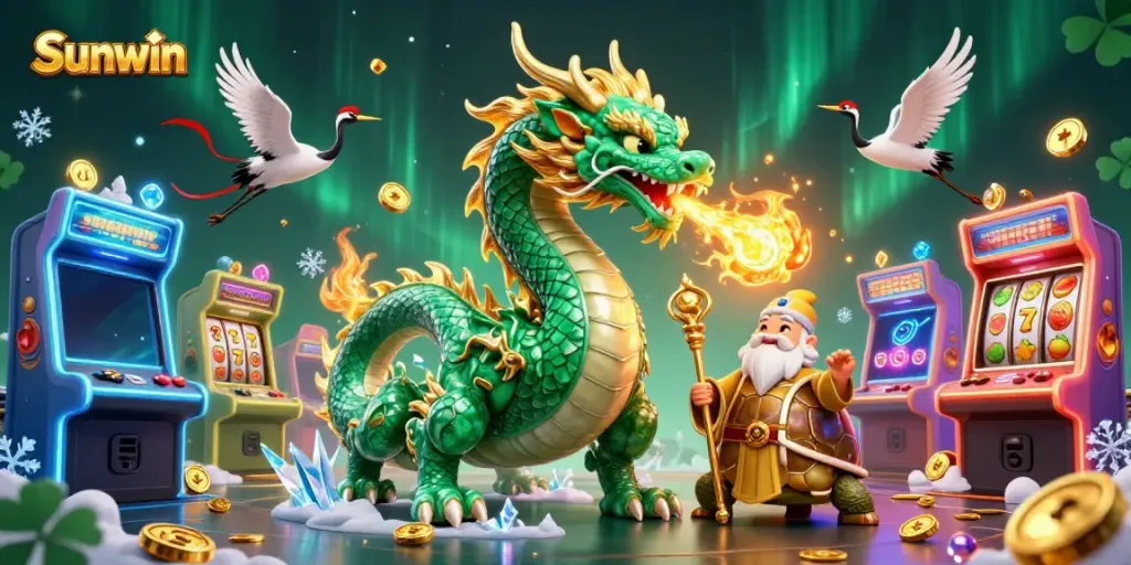 Experience thrilling gameplay with Sunwin's vibrant casino elements and captivating characters.