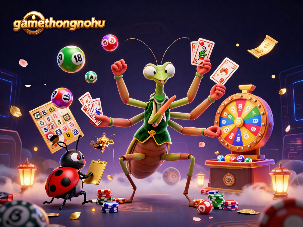Experience exciting gaming moments with gamethuongnohu as a bustling casino scene unfolds.