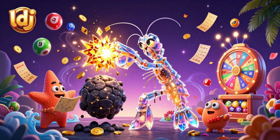 Engage in the thrilling world of ldj with a colorful explosion of lottery elements and vibrant casino motifs.