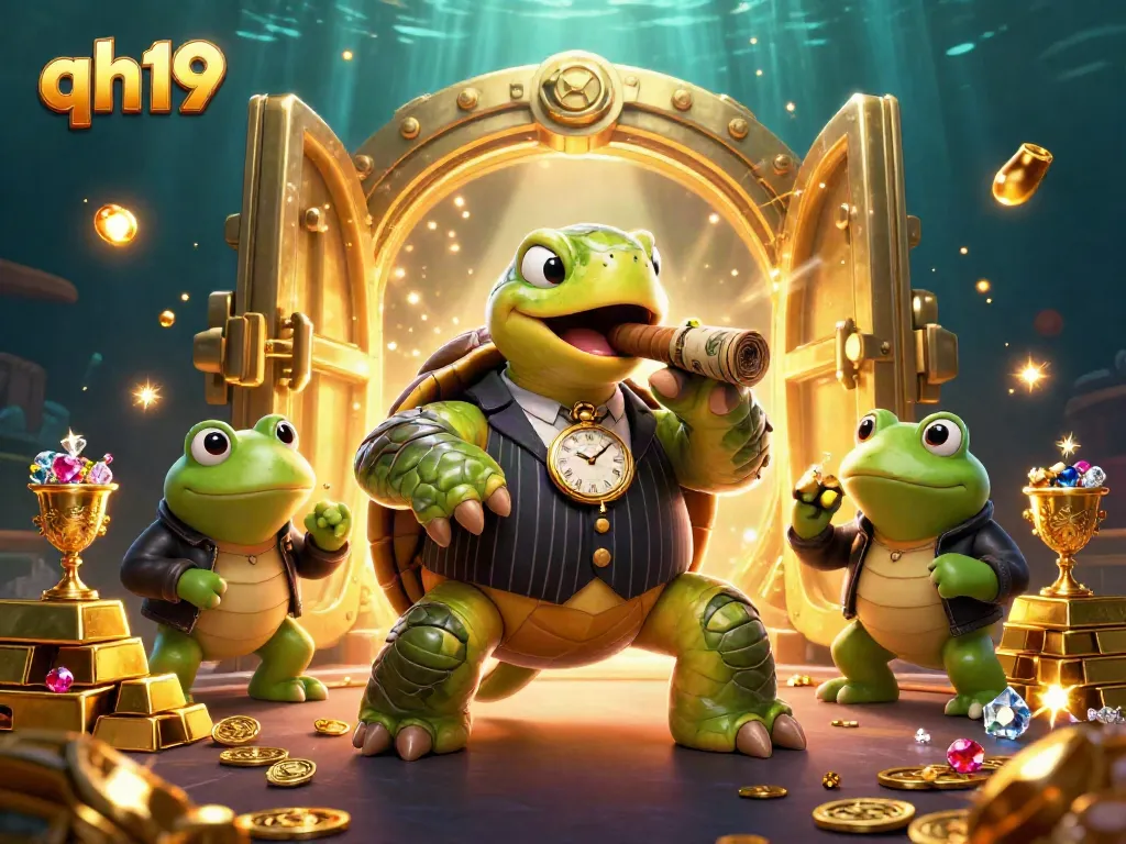 Engage in thrilling gambling adventures with qh19 as a snapping turtle mobster leads the action.