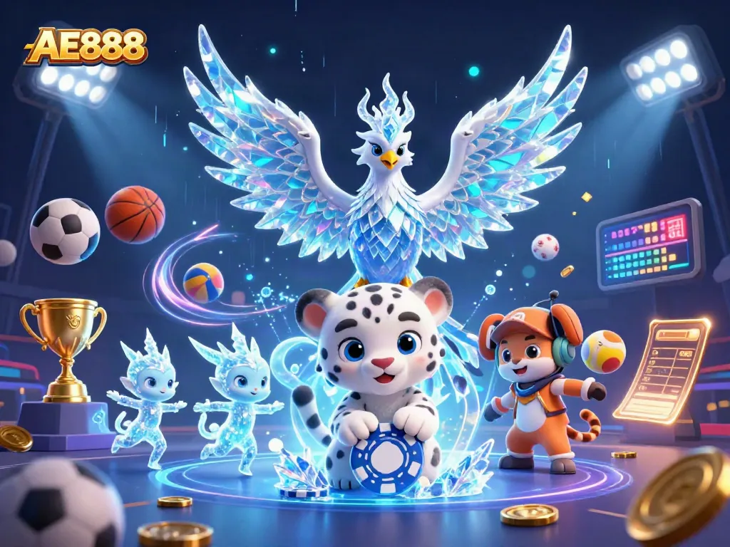 Experience winning strategies and excitement at AE888 Casino with a vibrant gaming scene featuring iconic characters.