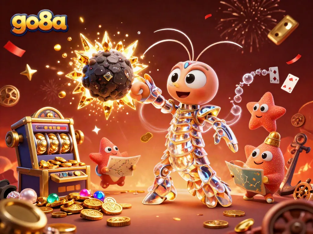 Experience exciting gameplay at go8a with vibrant casino visuals emphasizing rewards and adventure.
