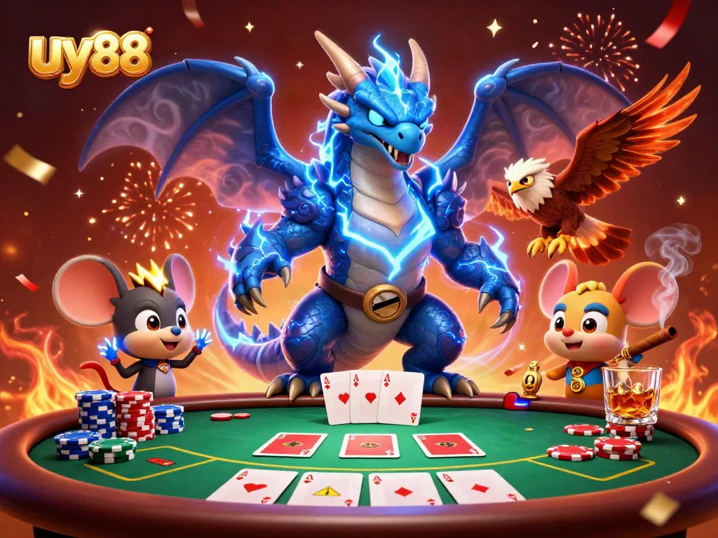 Engage with uy88's thrilling poker scene featuring vivid characters and dynamic elements.