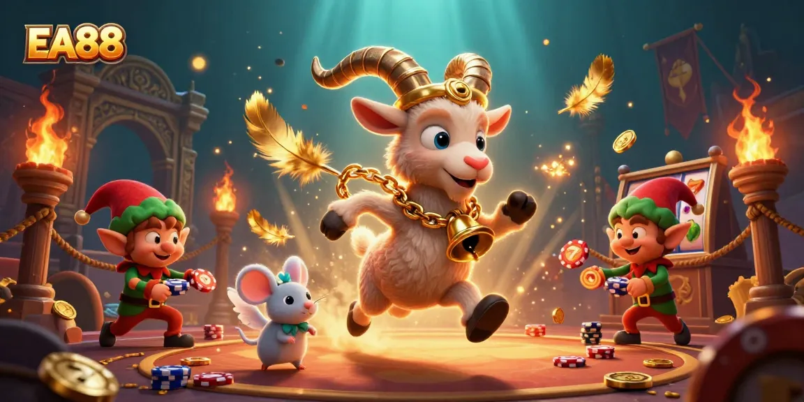Spin the reels at EA88 while Krampus and friends indulge in festive casino chaos!