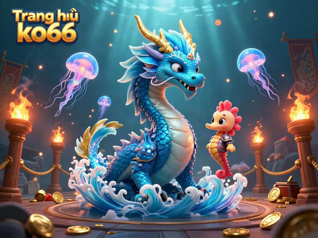 Experience the thrill of азарт in vivid illustration, Trang chủ ko66 showcasing a dynamic casino scene with captivating characters and vibrant elements.