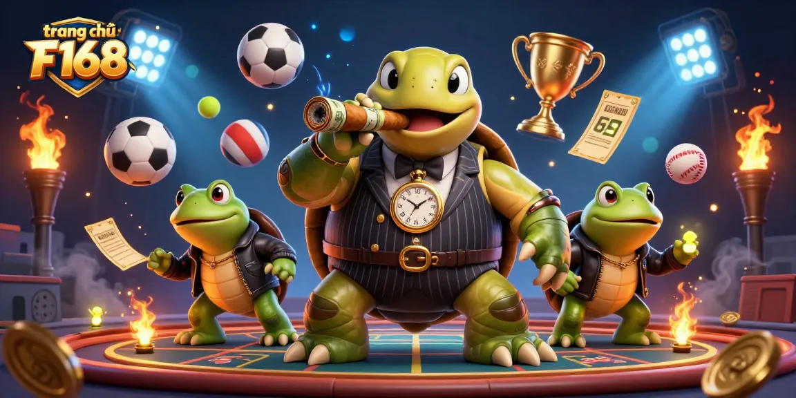 Experience thrilling gameplay at trang chủ F168, featuring a dynamic scene with vibrant casino elements and colorful characters.
