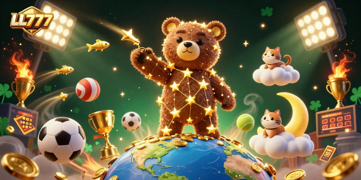 Engage in thrilling gameplay and winning moments at LL777 with a spectacular 3D casino scene.