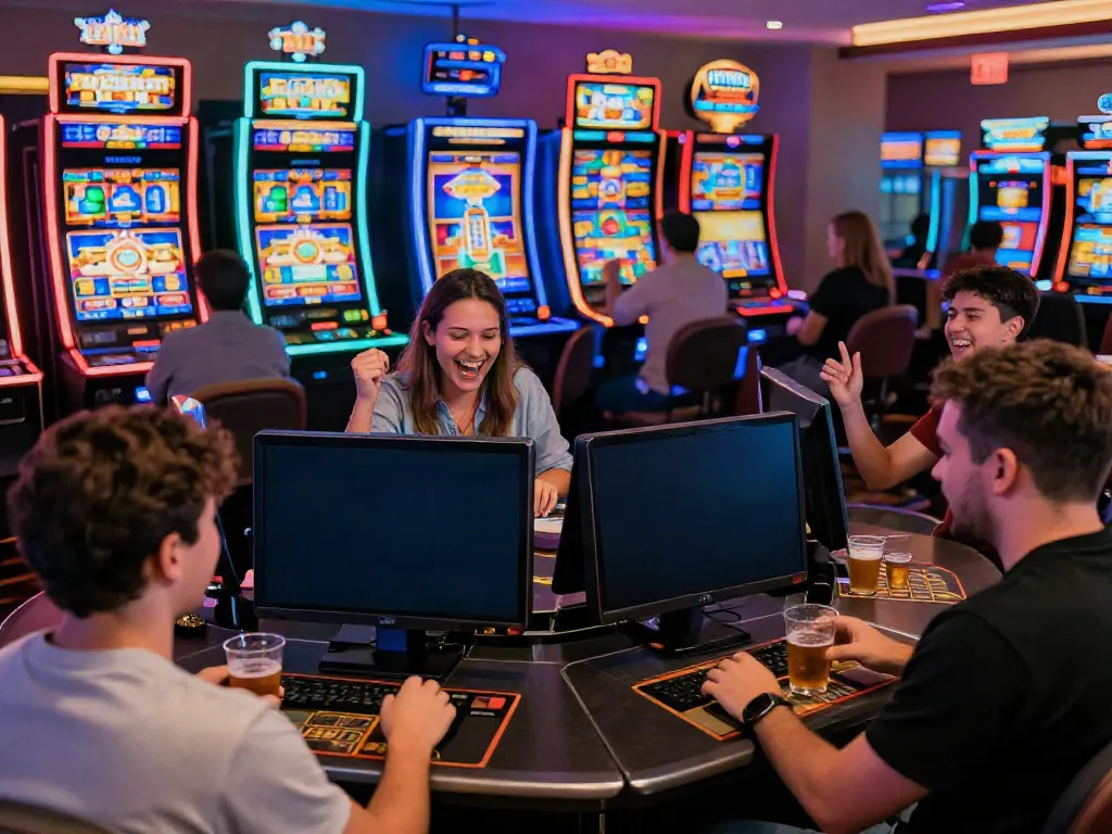 People enjoying online games on 9bet platform, capturing excitement and engagement.