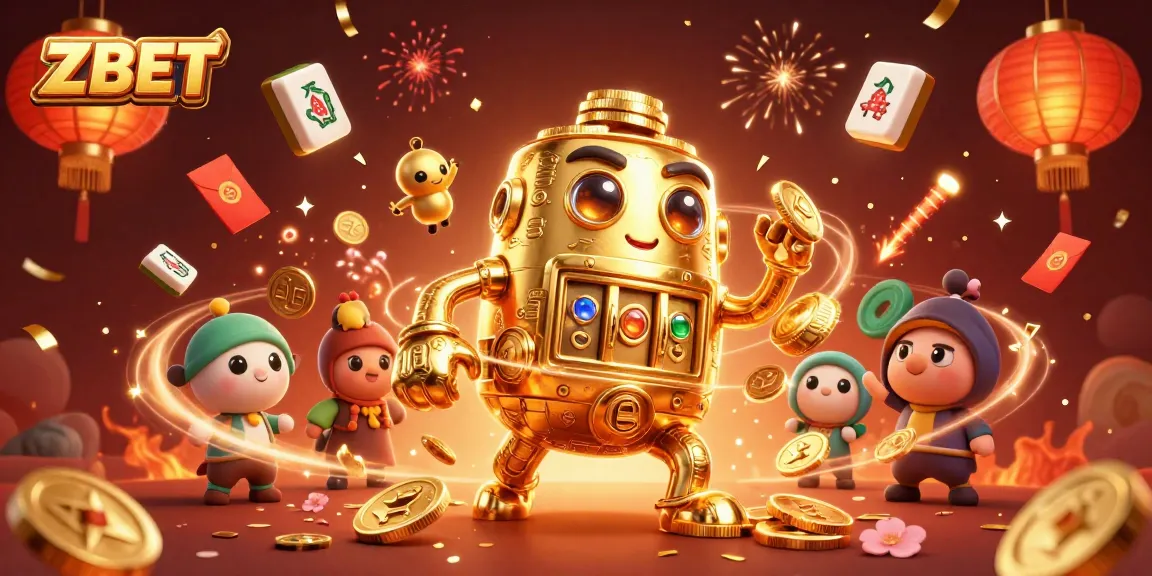 Experience the thrill of ZBET with a vibrant illustration showcasing casino magic and golden excitement.