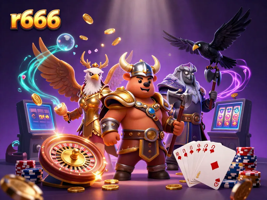 Experience exhilarating gameplay with r666 featuring vibrant casino elements and dynamic characters.