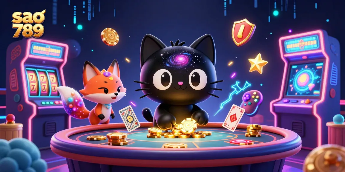 Sao 789's exciting cosmic casino scene captivating players with immersive gameplay and infinite rewards