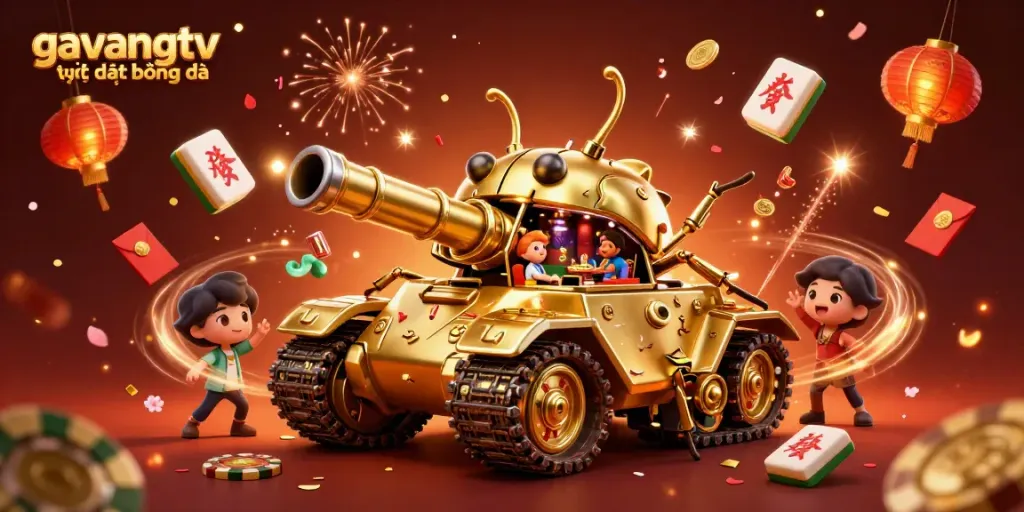 Watch live football matches with gavangtv trực tiếp bóng đá in this rich casino scene.