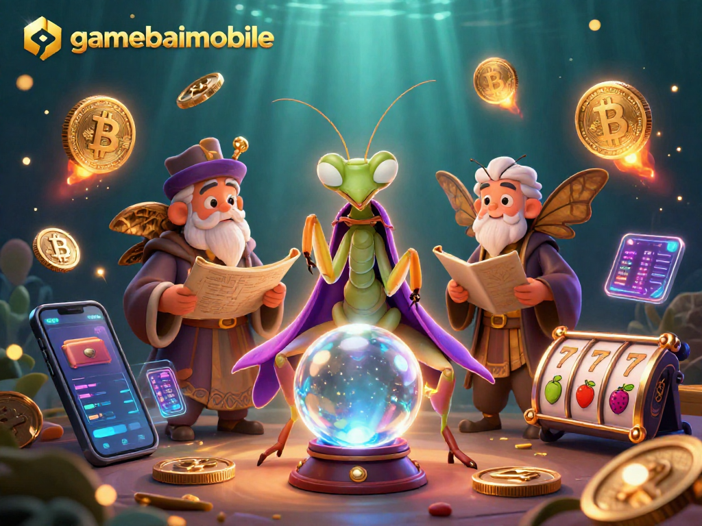 Experience gamebaimobile's vibrant casino scene with mystical characters and dynamic gaming elements.