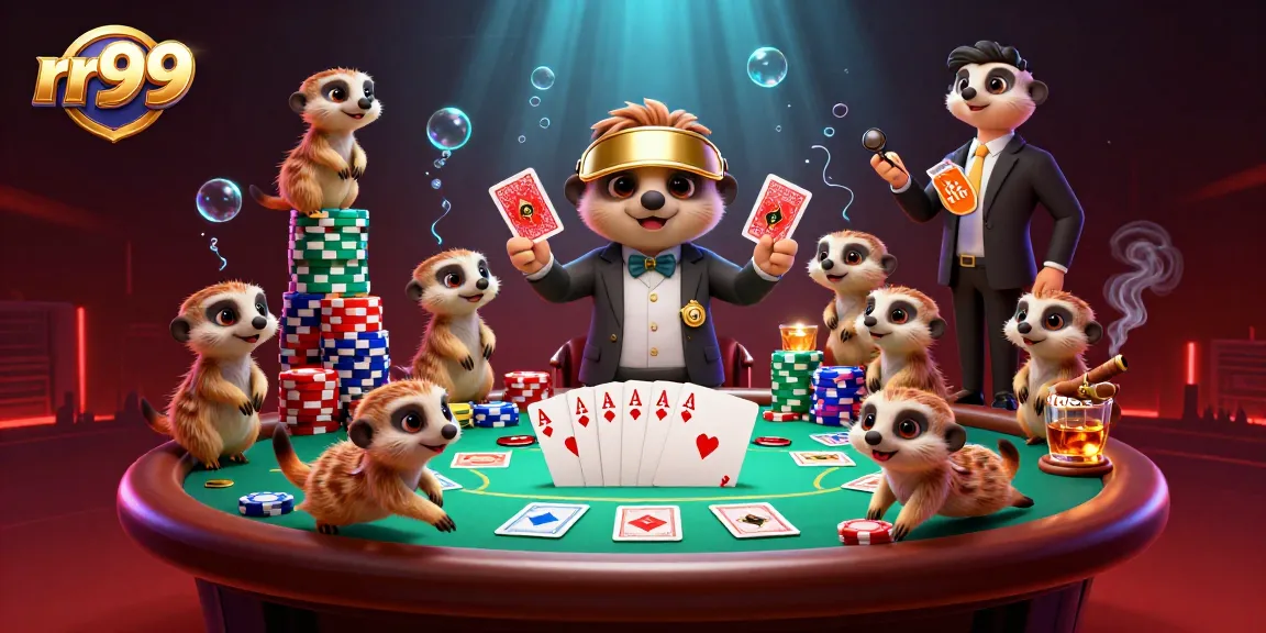 Engage in thrilling gameplay at rr99 with dynamic casino meerkats and poker elements.
