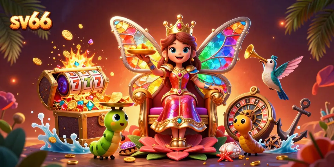 Experience the thrill of sv66 with a vibrant casino scene featuring dynamic characters and exciting games.