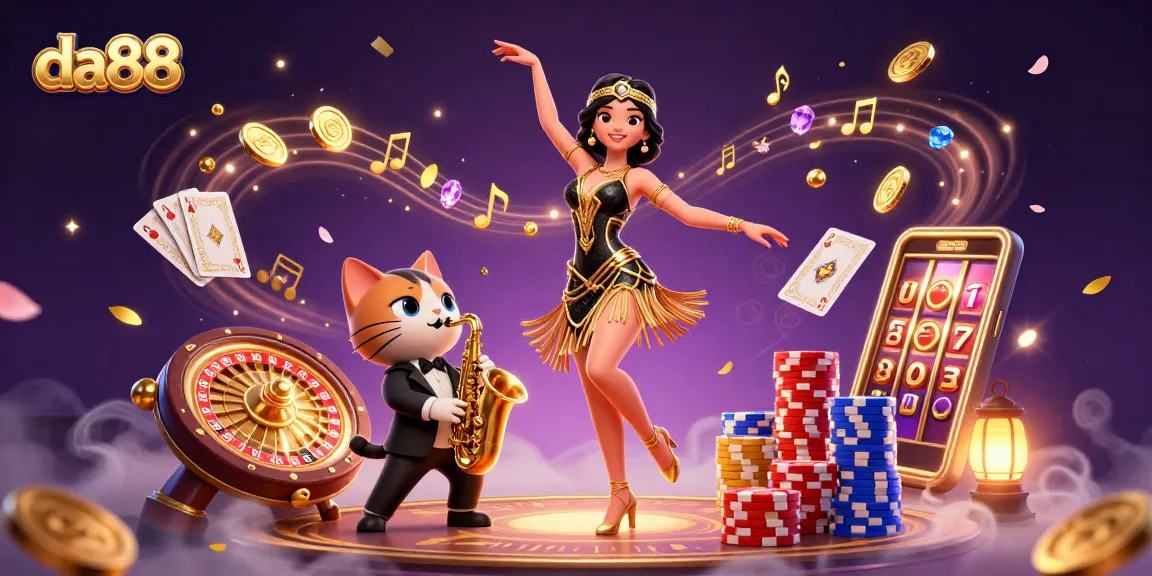 Experience thrilling wins at da88 with exciting slot machines and casino elements.
