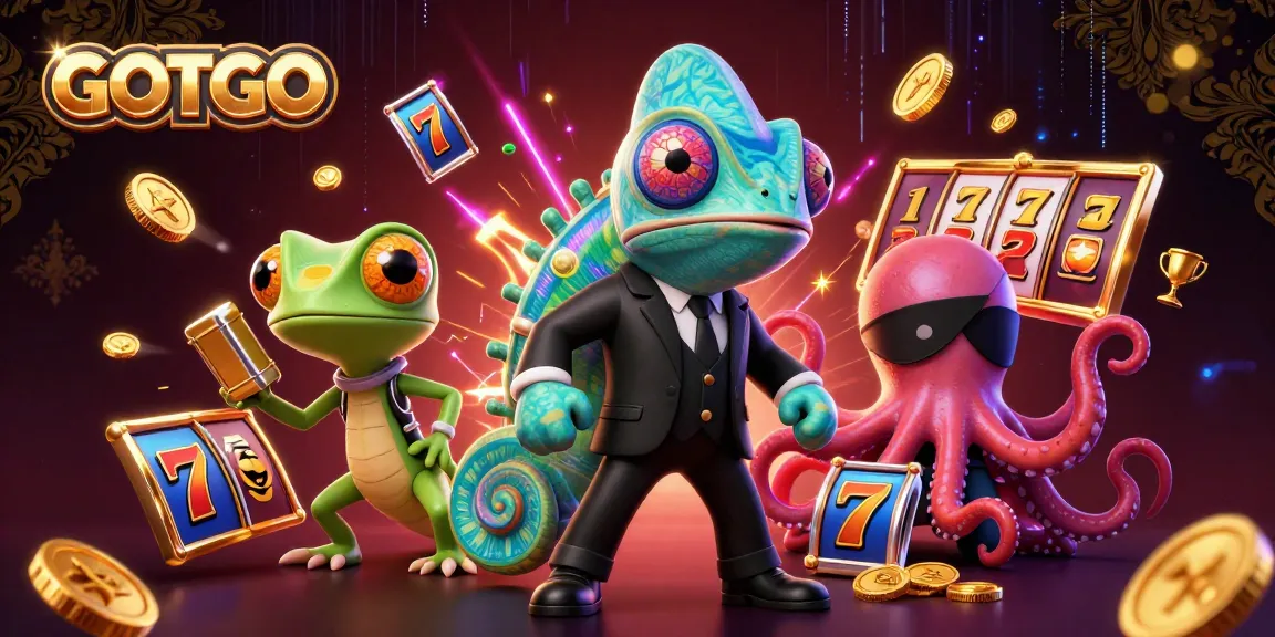 Ikut serta dalam pengalaman slot yang mendebarkan dengan GOTOTO dalam ilustrasi dinamis kasino yang berwarna-warni.