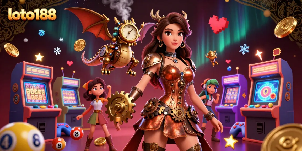 Loto188 brings excitement with vibrant lottery elements, detailed characters, and dynamic game features.