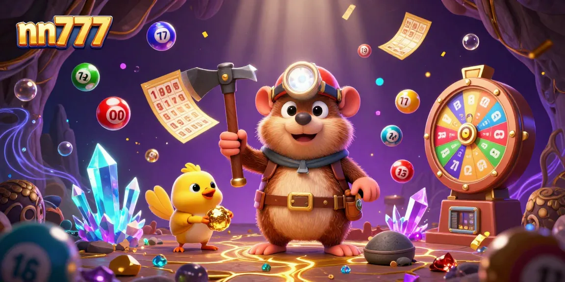 Engage with nn777, the vibrant online casino filled with dynamic lottery balls and golden treasures.