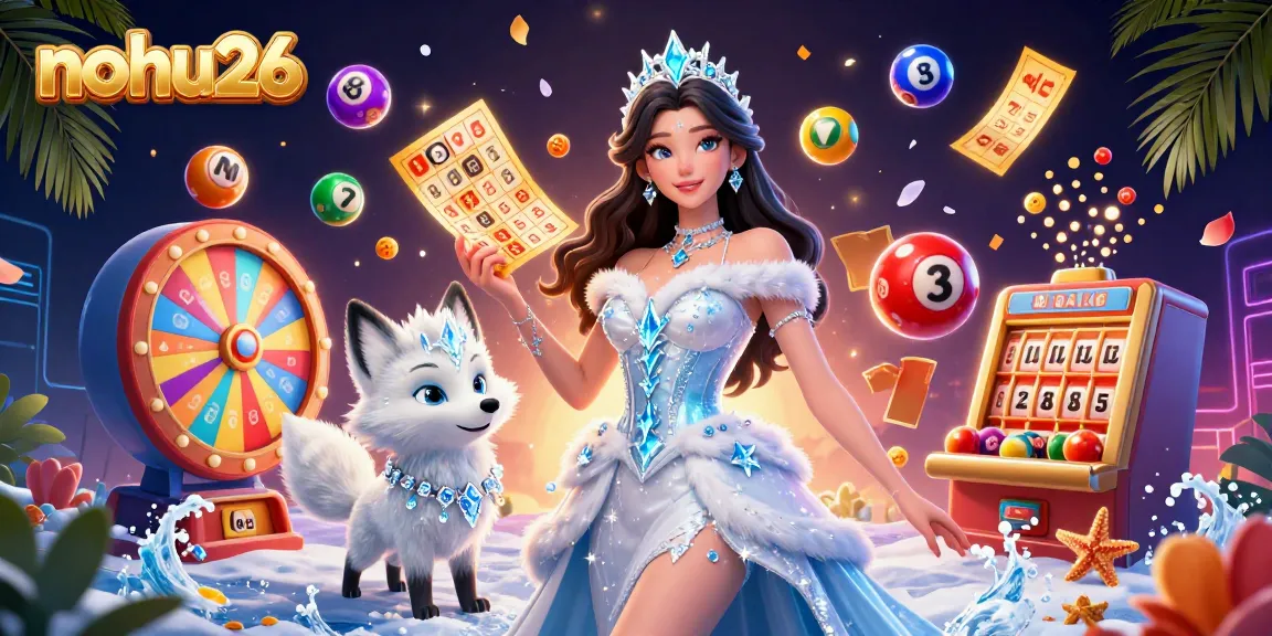 Experience the excitement of nohu26 with colorful lottery balls and thrilling game elements.