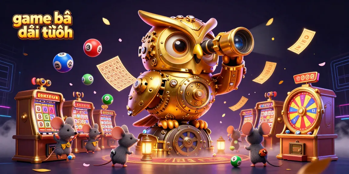 Experience thrilling game bài đổi thưởng with dynamic casino elements and colorful visuals in this vibrant illustration.