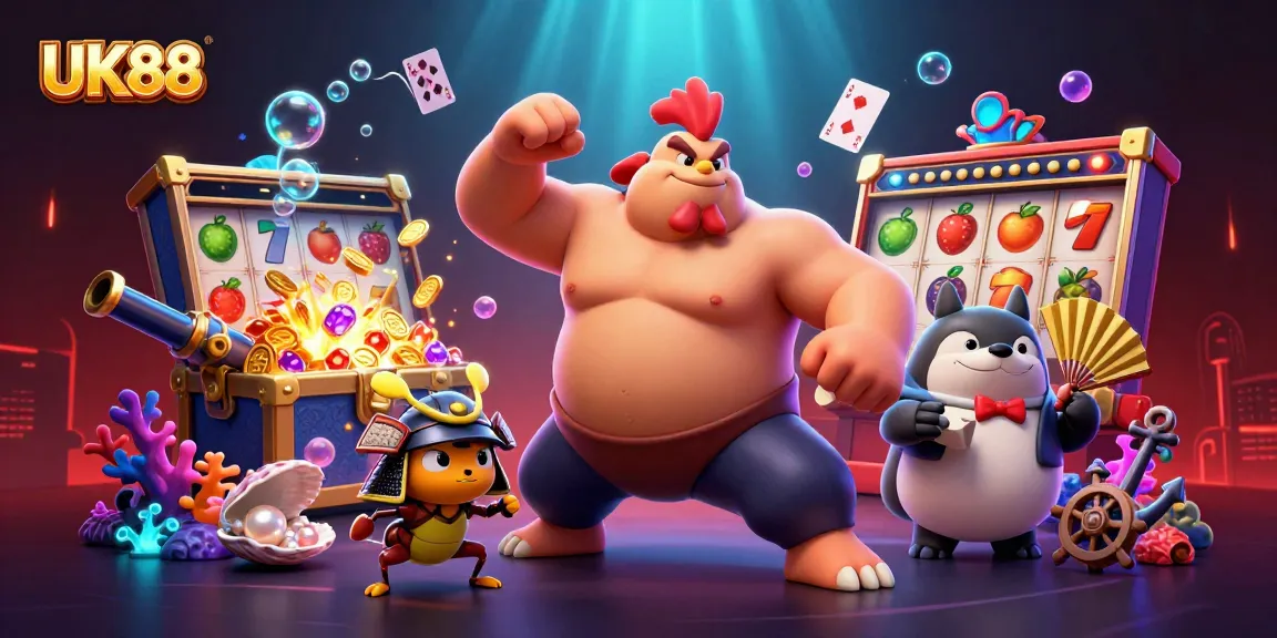 Experience the vibrant gaming world of UK88 with thrilling slots, powerful characters, and dynamic casino elements.