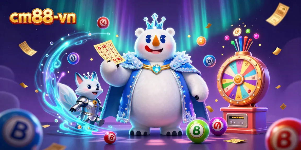 Engage with cm88-vn by claiming jackpots amid vibrant lottery scenes and magical energy.