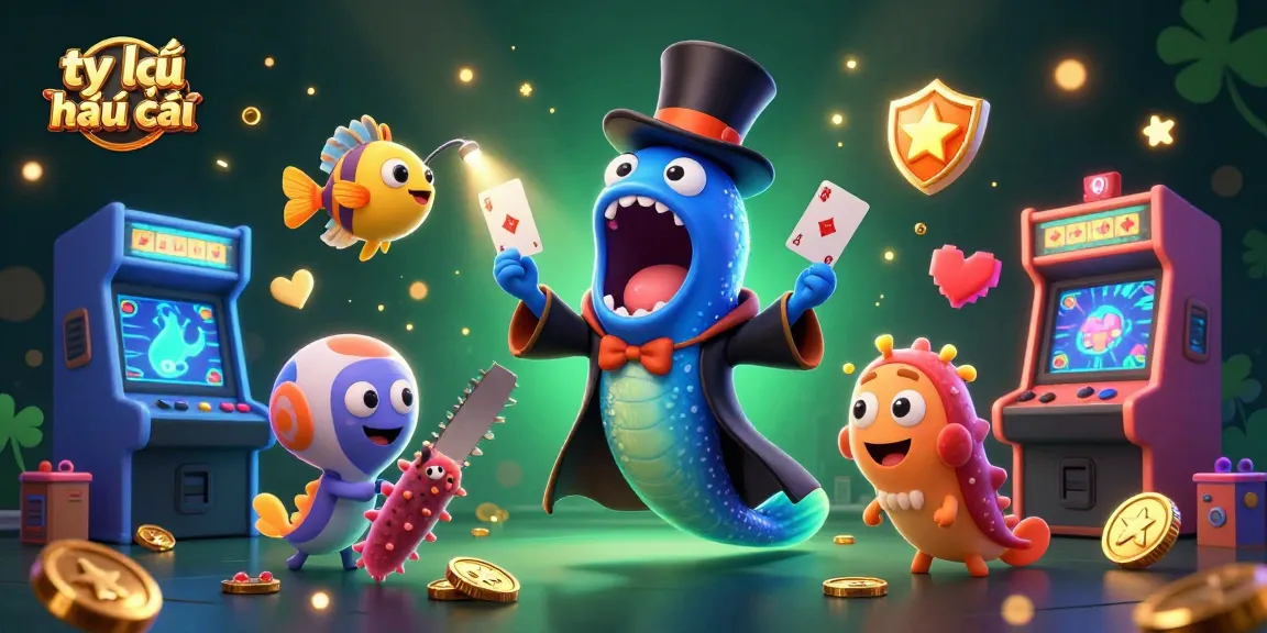 Experience thrilling tỷ lệ nhà cái with engaging cartoon characters and vibrant gaming elements.