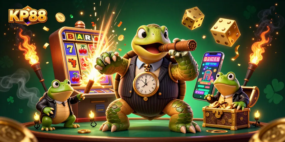 Experience thrilling gameplay with KP88, featuring vibrant casino elements and vivid characters.