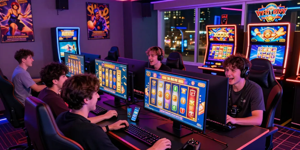 Players enjoying slot gacor games in a vibrant online gaming environment filled with excitement.